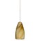 Besa Lighting Karli Cord Pendant, Honey, Satin Nickel Finish, 1x5W LED 1XT-7198HN-LED-SN - alternate 1
